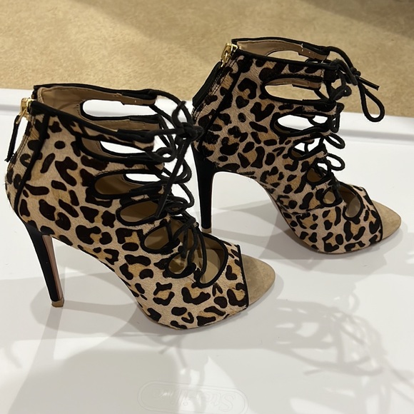 Zara Shoes Zara Leopard Sandals Size 37 Poshmark